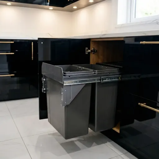 Under Sink Pull-Out Waste Bins & Kitchen Garbage Cabinets | Milano